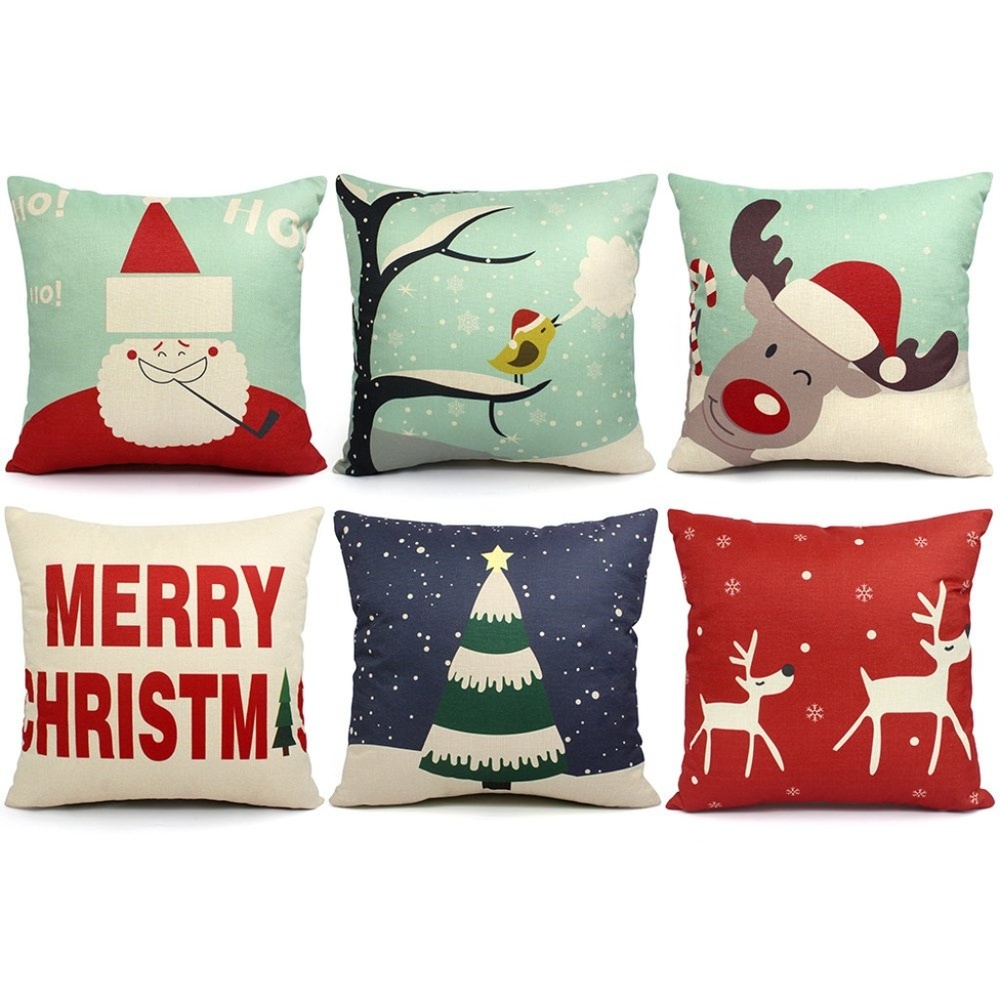 6 Packs Christmas Pillows Covers